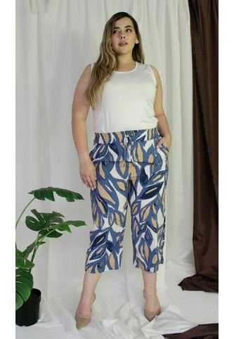 Capri Para Mujer. Azul Marca L&H L&H