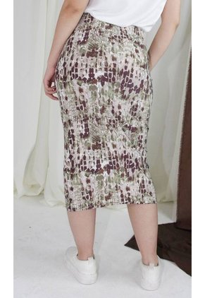 Falda Para Mujer Cafe Marca L&H