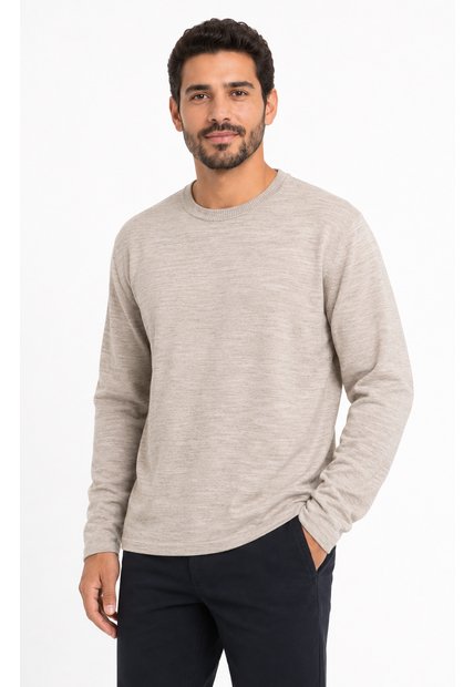 Saco Para Hombre Manga Larga Beige Marca L&H Ref. 4E133025