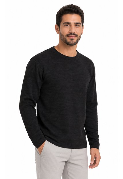 Saco Para Hombre Manga Larga Negro Marca L&H Ref. 4E133025