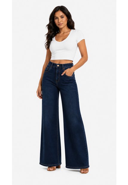 Jean Para Mujer  Azul Marca L&H Ref. 4Bd407001