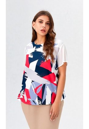 Blusa Para Mujer. Manga Corta Verde Marca L&H