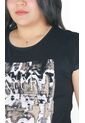 Camiseta Para Mujer Manga 3/4 Negro Marca L&H Ref. 5G409220 de L&H