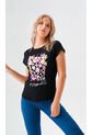Camiseta Para Mujer Manga Corta Negro Marca L&H Ref. 5G409241 de L&H