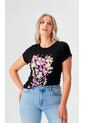 Camiseta Para Mujer Manga Corta Negro Marca L&H Ref. 5G409241 de L&H