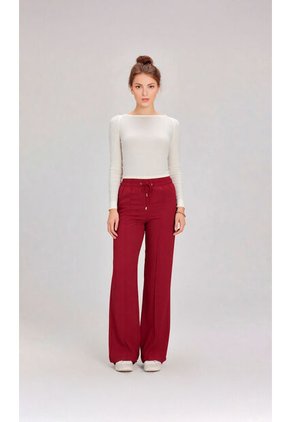 Pantalon Para Mujer Rojo Marca L&H Ref. 1F407251