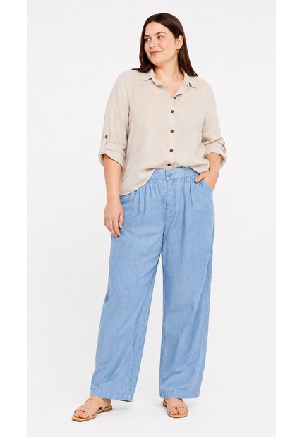 Pantalon Para Mujer.  Azul Marca L&H Ref. 3K607010