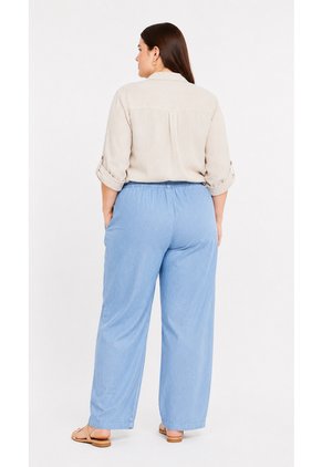 Pantalon Para Mujer.  Azul Marca L&H Ref. 3K607010