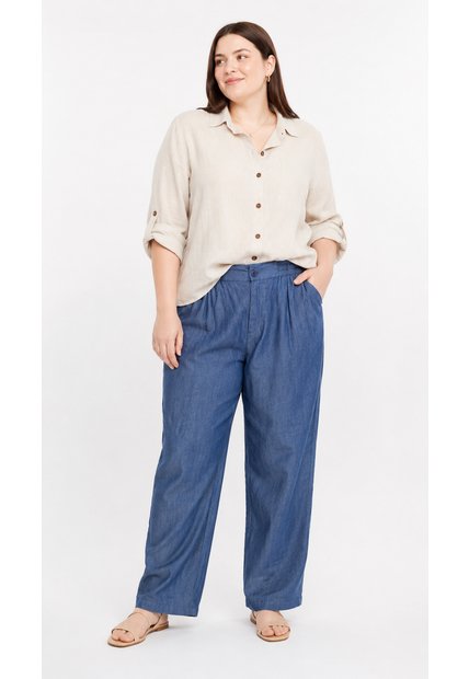 Pantalon Para Mujer.  Azul Marca L&H Ref. 3K607010