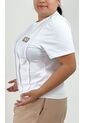 Camiseta Para Mujer. Manga Corta Blanco Marca L&H de L&H