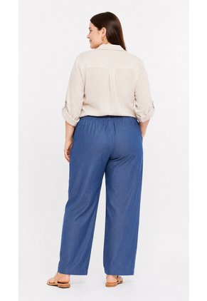 Pantalon Para Mujer.  Azul Marca L&H Ref. 3K607010