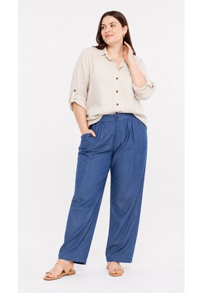 Pantalon Para Mujer.  Azul Marca L&H Ref. 3K607010