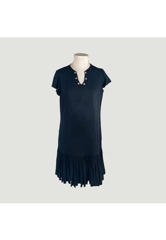 Vestido Para Mujer Manga Corta Negro Marca L&H L&H