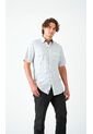 Camisa Para Hombre Manga Corta Blanco Marca L&H de L&H