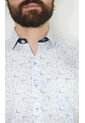 Camisa Para Hombre Manga Corta Blanco Marca L&H de L&H