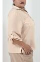 Blusa Para Mujer. Manga 3/4 Beige Marca L&H de L&H