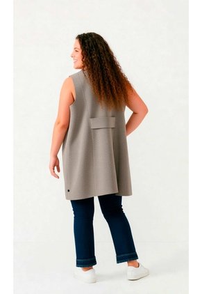 Chaleco Para Mujer. Beige Marca L&H Ref. 4V625011