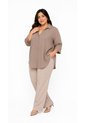 Bluson Para Mujer. Manga 3/4 Taupe Marca L&H Ref. 2J624003 de L&H