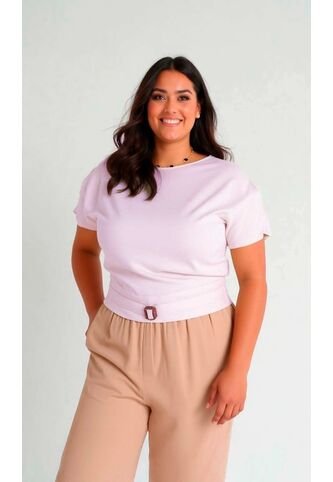 Blusa Para Mujer. Manga Corta Rosado Marca L&H L&H