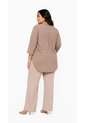 Bluson Para Mujer. Manga 3/4 Taupe Marca L&H Ref. 2J624003 de L&H