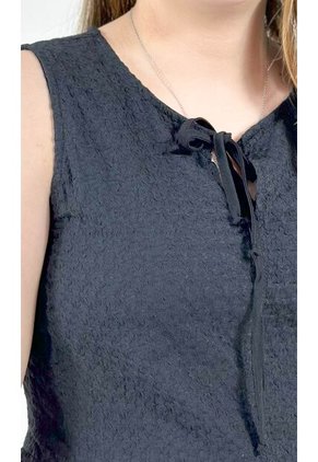 Blusa Para Mujer Manga Sisa Negro Marca L&H