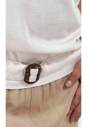 Blusa Para Mujer. Manga Corta Rosado Marca L&H