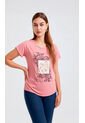 Camiseta Para Mujer Manga Corta Rosado Marca L&H de L&H