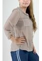 Blusa Para Mujer Manga 3/4 Cafe Marca L&H de L&H
