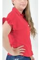Blusa Para Mujer Manga Corta Rojo Marca L&H de L&H