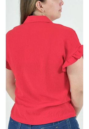 Blusa Para Mujer Manga Corta Rojo Marca L&H
