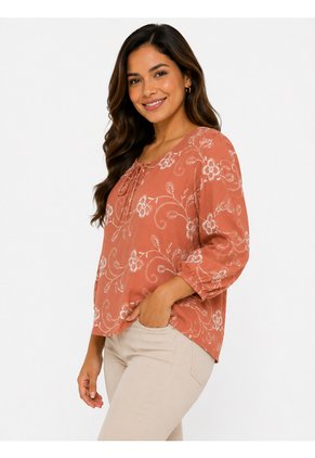 Blusa Para Mujer. Manga 3/4 Rosado Marca L&H Ref. 2J612090