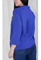 Blusa Para Mujer Manga 3/4 Azul Marca L&H de L&H