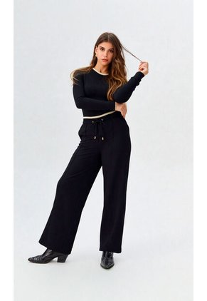 Pantalon Para Mujer Negro Marca L&H Ref. 1F407251