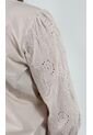 Blusa Para Mujer Manga 3/4 Beige Marca L&H de L&H