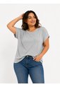 Camiseta Para Mujer.  Gris Claro Marca L&H Ref. 2J609106 de L&H