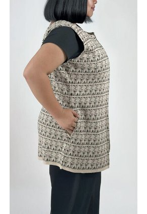 Chaleco Para Mujer. Beige Marca L&H