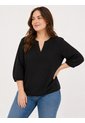 Camiseta Para Mujer. Manga 3/4 Negro Marca L&H Ref. 2J609098 de L&H