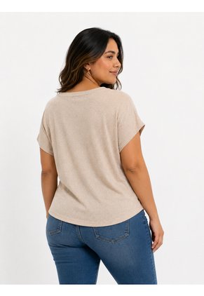 Camiseta Para Mujer. Beige Marca L&H Ref. 2J609106