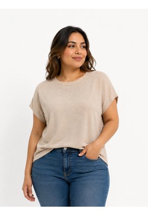 Camiseta Para Mujer. Beige Marca L&H Ref. 2J609106