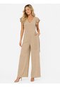 Enterizo Para Mujer Manga Corta Beige Marca L&H Ref. 2J432040 de L&H