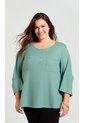 Blusa Para Mujer. Manga 3/4 Verde Marca L&H Ref. 1F612243 de L&H