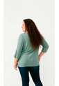 Blusa Para Mujer. Manga 3/4 Verde Marca L&H Ref. 1F612243 de L&H