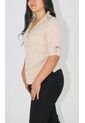 Blusa Para Mujer Manga 3/4 Beige Marca L&H Ref. 8E412040 de L&H