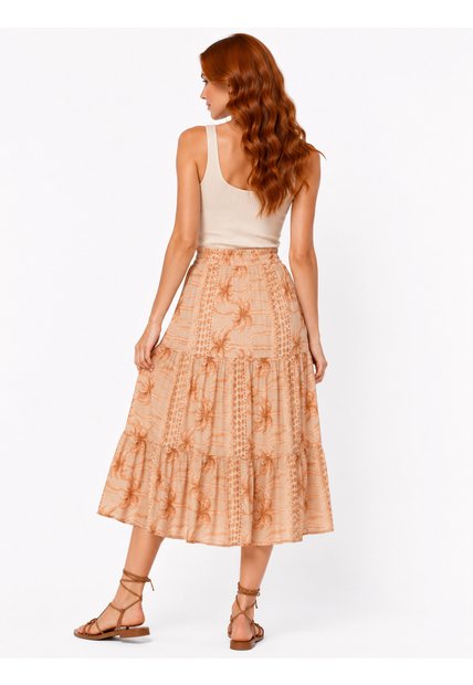 Falda Para Mujer  Beige Marca L&H Ref. 2J414073
