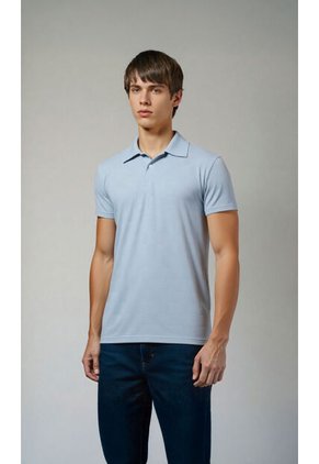 Polo Para Hombre Azul Marca L&H
