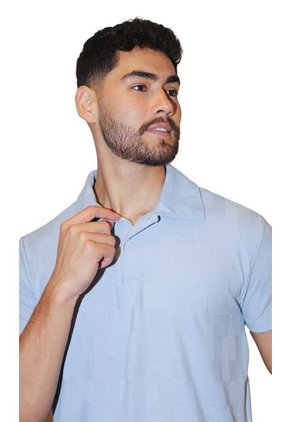 Polo Para Hombre Azul Marca L&H