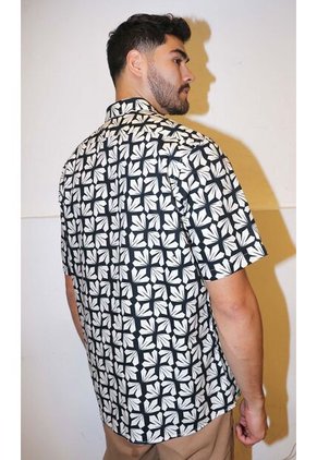 Camisa Para Hombre Manga Corta Negro Marca L&H