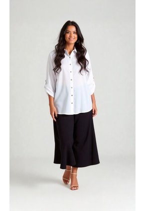 Blusa Para Mujer. Manga 3/4 Beige Marca L&H