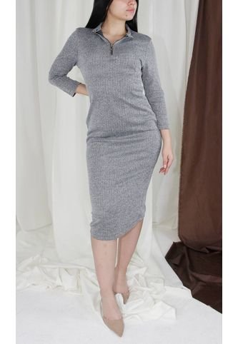 Vestido Para Mujer Manga 3/4 Negro Marca L&H L&H