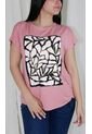 Camiseta Para Mujer Manga Corta Rosado Marca L&H de L&H